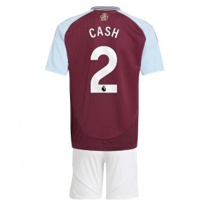 Aston Villa Matty Cash #2 Dětské Domácí dres komplet 2024-25 Krátký Rukáv (+ trenýrky)